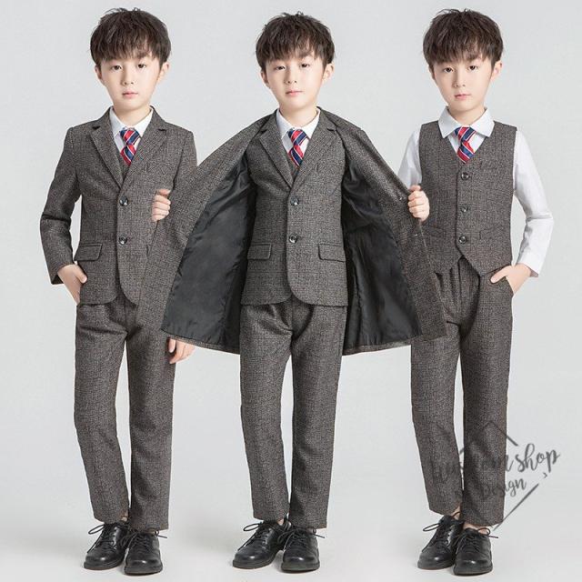 メール便なら送料無料 男の子 スーツ 入学式 卒業式 男児 フォーマル 子供服 子供スーツ キッズ 卒園式 七五三 結婚式 発表会 5点セット 100 160cm 小学校 爆売り Asianatusah Shop