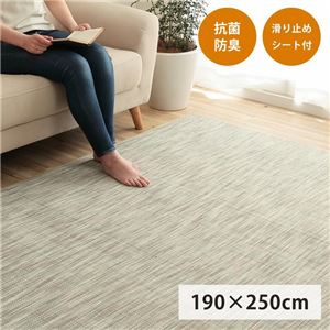 奇跡の再販 送料無料 バンブー ラグマット 竹ラグ 約190 250cm アイボリー グラデーション 防滑シート付 抗菌 防臭 消臭 通年使用 リビング クライマックスセール Www Sawtalkaneseh Com