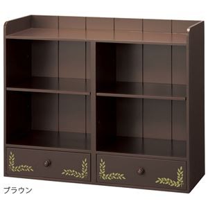 日本製 送料無料 キッチン収納 収納棚 幅55cm ブラウン 引き出し付き 目隠しカウンターラック ダイニング キッチン 台所 生活用品 Web限定 Olsonesq Com