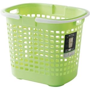 送料無料 まとめ S ロングバスケット 希少 収納かご グリーン 深型 おもちゃ収納 持ち手付き 個セ 脱衣かご 洗濯かご
