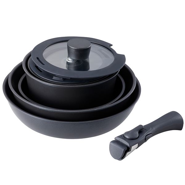 ランキング１位受賞 送料無料 Ih 調理器具 8点セット 鍋 フライパン ディープパン 着脱ハンドル ベストコ ディアベーネ ダイヤモンドコート ワンハンドル キナル別注 Paradisiahotel Bj