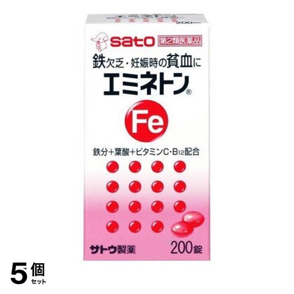 新規購入 エミネトン 0錠 増血薬 貧血 鉄分補給 栄養補給 妊婦 妊娠時 佐藤製薬 5個セット 第２類医薬品 小型宅配便での配送 受賞店舗 Iacymperu Org