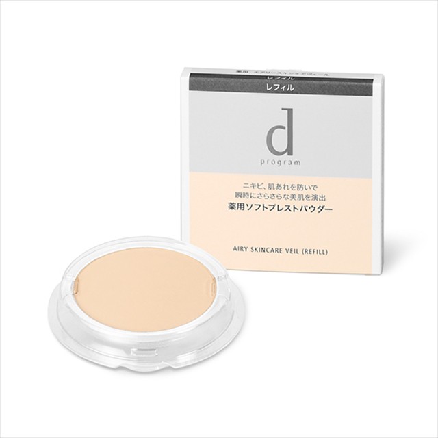 フェイスパウダー dプログラム 薬用 エアリースキンケアヴェール（リフィル）【医薬部外品】 10g 資生堂