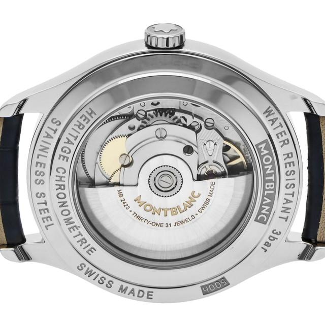 人気ブランドの新作 腕時計 Montblanc モンブラン ブルー メンズ Heritage 腕時計メンズ