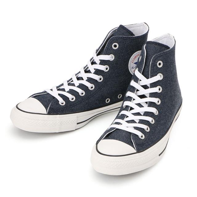 コンバース CONVERSE オールスター 100 オカヤマデニム ハイ ALL STAR 100 OKAYAMA DENIM HI スニーカー メンズ レディース インディゴ 32961166 送料無料