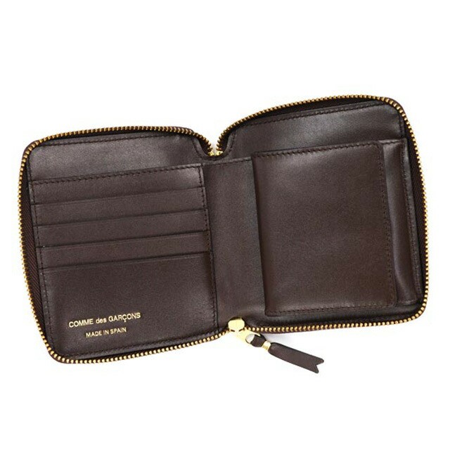 コム デ ギャルソン COMME des GARCONS ラウンドファスナー 二つ折り財布 CLASSIC ブラウン cdg-sa2100-brow