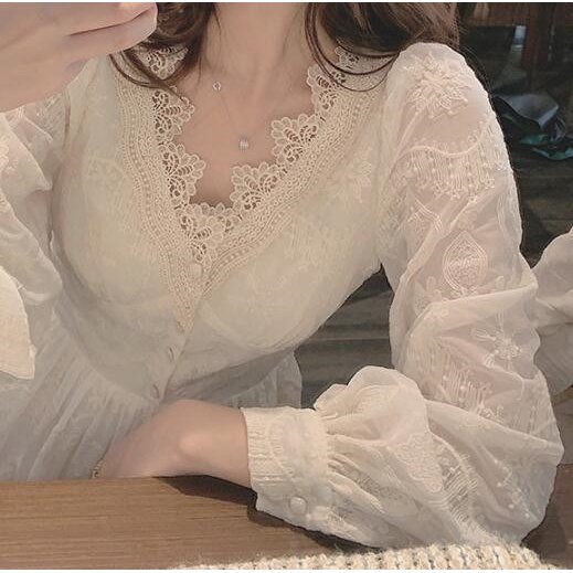 即納最大半額 21 夏新作 ロングワンピース レディース 結婚式 二次会 春夏 長袖 可愛い 総レースワンピース スカート 無地 白ワンピース 春ワン 値引 Abcprogram Co Id