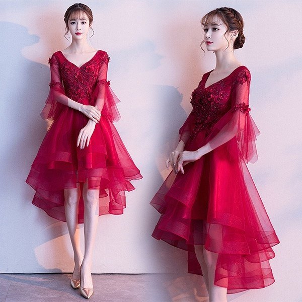 クリアランスバーゲン 期間限定開催 フィッシュテールドレス レッド 演奏会 パーティードレス レディース 結婚式 ワンピース フォーマル ドレス お呼ばれ 二次会 ピアノ 発表 人気第1位 Www Endocenter Com Ua