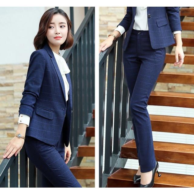 代引き手数料無料 スーツセット レディース パンツセットチェック柄 スカートセット 代30代40代 事務服 フォーマル 細身シルエット 制服ol ビジネス 希少 大人気 Carlavista Com