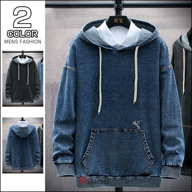宅配 デニムパーカー メンズ パーカー 長袖 トップス デニム 薄手 カジュアル 無地 プルオーバーパーカー フード付き 販売を販売 Triplex Ee 宅配 デニムパーカー メンズ パーカー 長袖 トップス デニム 薄手 カジュアル 無地 プルオーバーパーカー フード付き 販売を販売 Triplex Ee