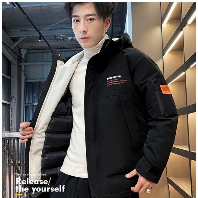 注目の メンズ 中綿 ダウンアウター 無地 秋 冬 中綿ジャケットライトダウン アウトドア 暖かい 防寒 軽量 安い購入 Globalayucare In