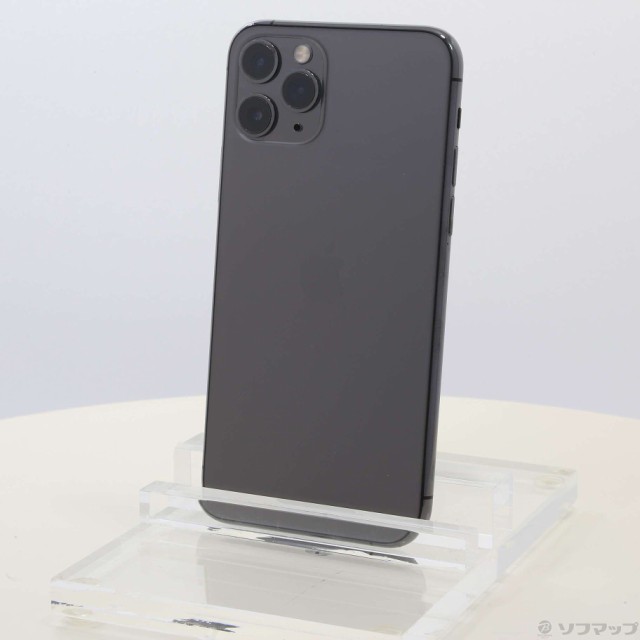 (中古)Apple iPhone11 Pro 64GB スペースグレイ MWC22J/A SIMフリー(247-ud)