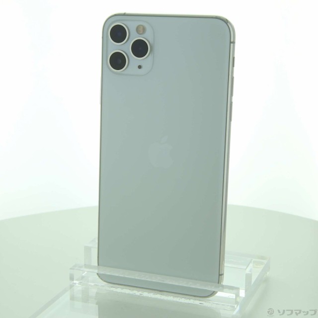 (中古)Apple iPhone11 Pro Max 256GB シルバー MWHK2J/A SIMフリー(247-ud)