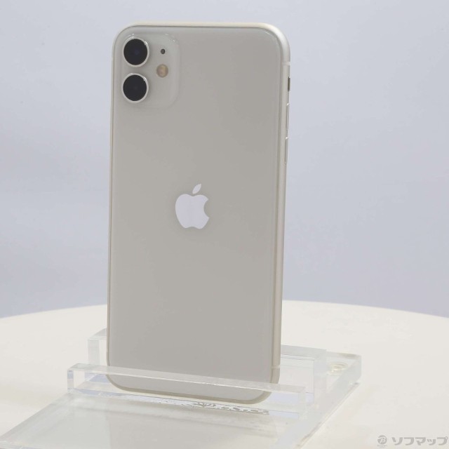 (中古)Apple iPhone11 128GB ホワイト MWM22J/A SIMフリー(247-ud)