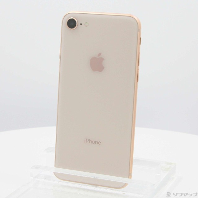 (中古)Apple iPhone8 64GB ゴールド MQ7A2J/A SIMフリー(252-ud)