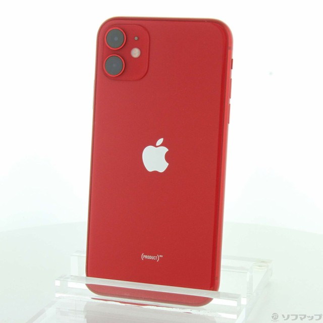 ()Apple iPhone11 64GB プロダクトレッド MWLV2J/A SIMフリー(262-ud)