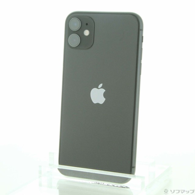 (中古)Apple iPhone11 64GB ブラック MWLT2J/A SoftBank(349-ud)