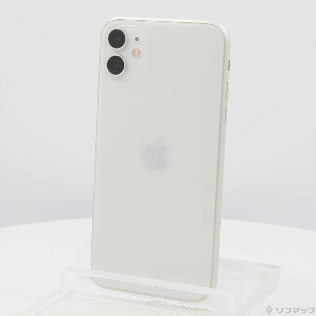 (中古)Apple iPhone11 64GB ホワイト MWLU2J/A SIMフリー(220-ud)