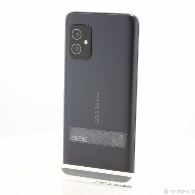 (中古)ASUS Zenfone 8 256GB オブシディアンブラック ZS590KS-BK256S8 SIMフリー(344-ud)