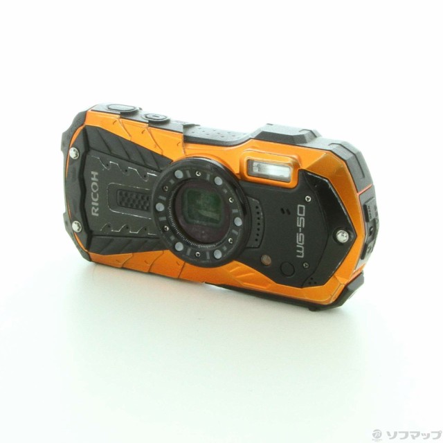 (中古)PENTAX RICOH WG-50 オレンジ(344-ud)