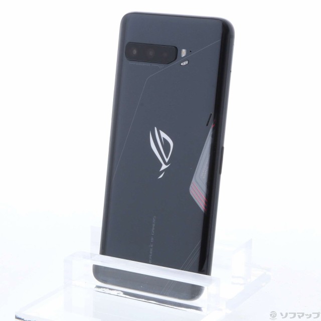 (中古)ASUS ROG Phone 3 512GB ブラック ZS661KSBK512R12 SIMフリー(344-ud)