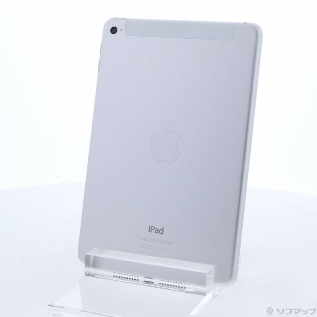 (中古)Apple iPad mini 4 16GB シルバー MK702J/A auロック解除SIMフリー(295-ud)