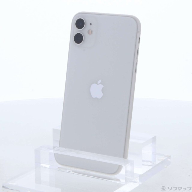 (中古)Apple iPhone11 128GB ホワイト MWM22J/A SIMフリー(247-ud)