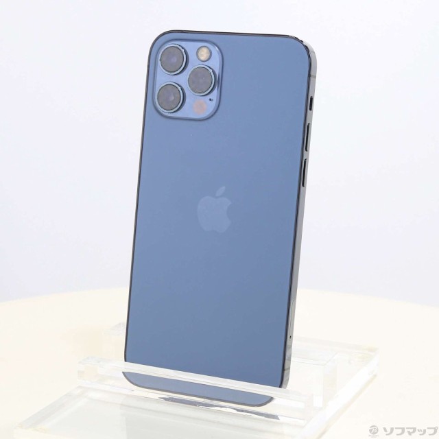 (中古)Apple iPhone12 Pro 256GB パシフィックブルー MGMD3J/A SIMフリー(247-ud)