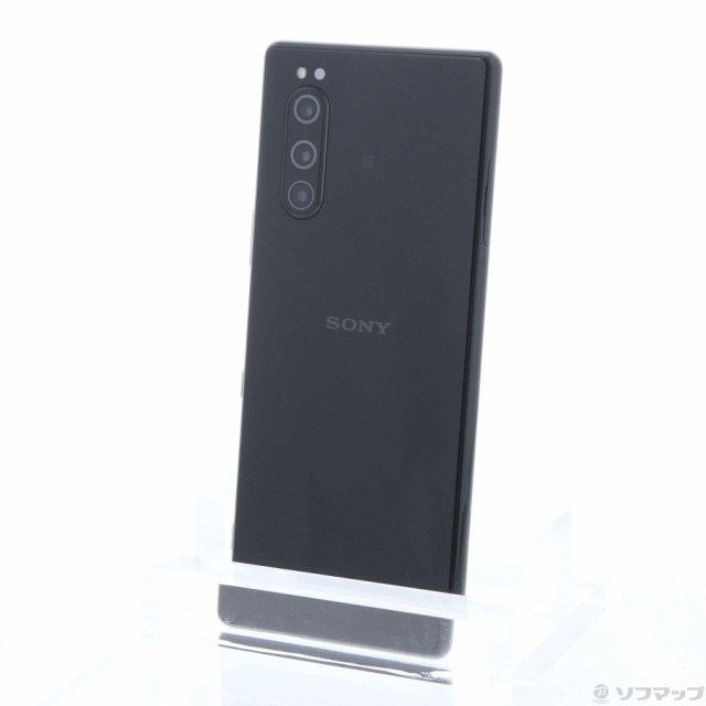 (中古)SONY Xperia 5 128GB ブラック J9260 SIMフリー(349-ud)