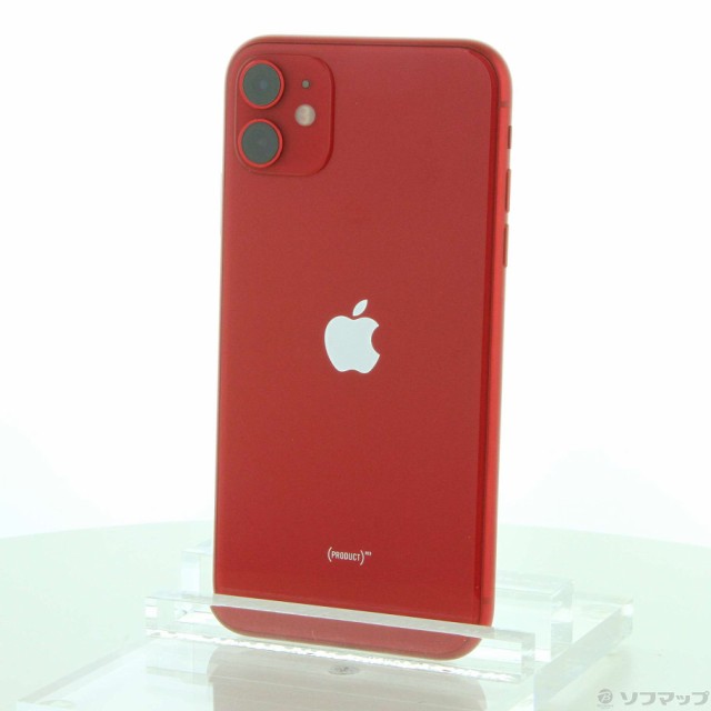 (中古)Apple iPhone11 128GB プロダクトレッド MWM32J/A SIMフリー(247-ud)