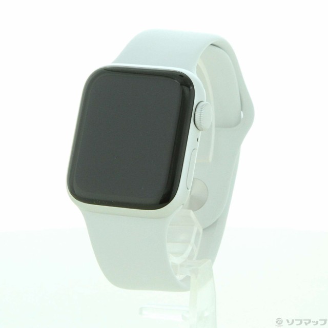 (中古)Apple Apple Watch SE GPS 40mm シルバーアルミニウムケース ホワイトスポーツバンド(269-ud)