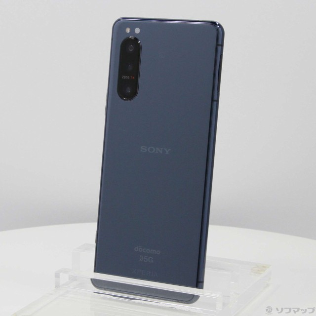 (中古)SONY Xperia 5 II 128GB ブルー SO-52A docomoロック解除SIMフリー(348-ud)