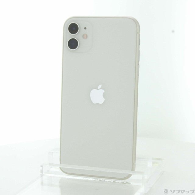 (中古)Apple iPhone11 64GB ホワイト MWLU2J/A SIMフリー(381-ud)