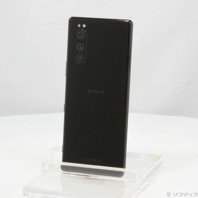 (中古)SONY Xperia 5 128GB ブラック J9260 SIMフリー(371-ud)