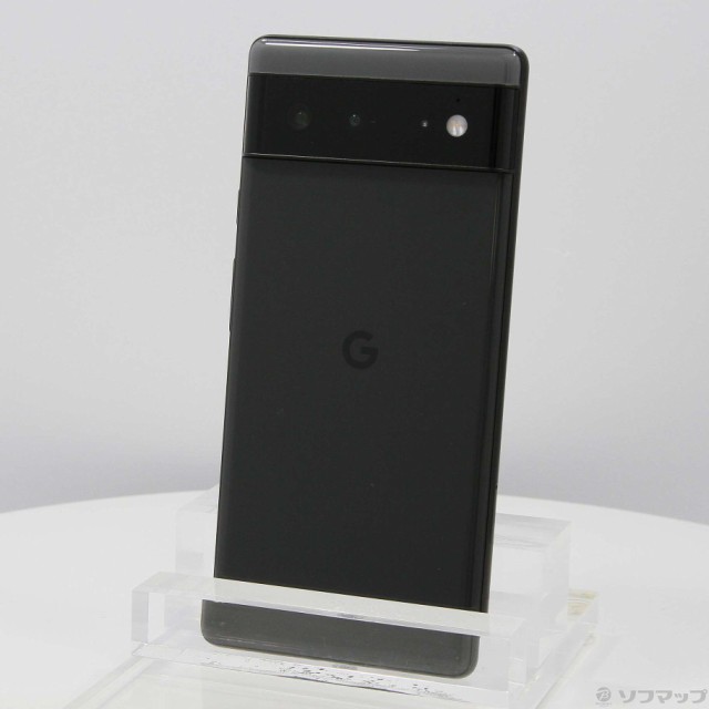 (中古)GOOGLE Google Pixel 6 128GB ストーミーブラック GR1YH SIMフリー(258-ud)