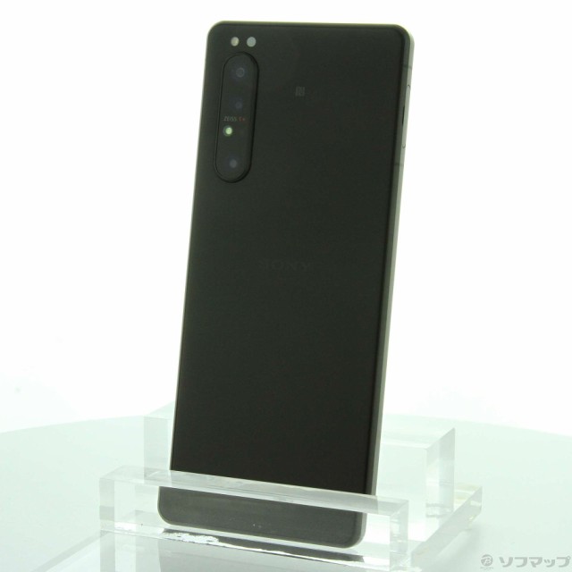 (中古)SONY Xperia 1 II 256GB フロストブラック XQ-AT42 SIMフリー(348-ud)