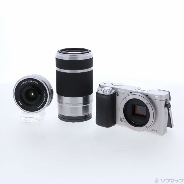 (中古)SONY α6000 ダブルズームレンズキット シルバー ILCE-6000Y(198-ud)