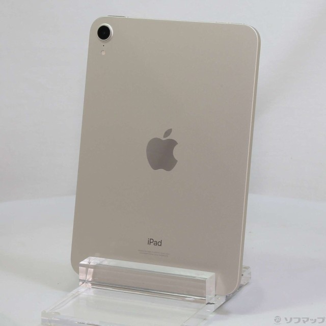 (中古)Apple iPad mini 第6世代 64GB スターライト MK7P3J/A Wi-Fi(262-ud)