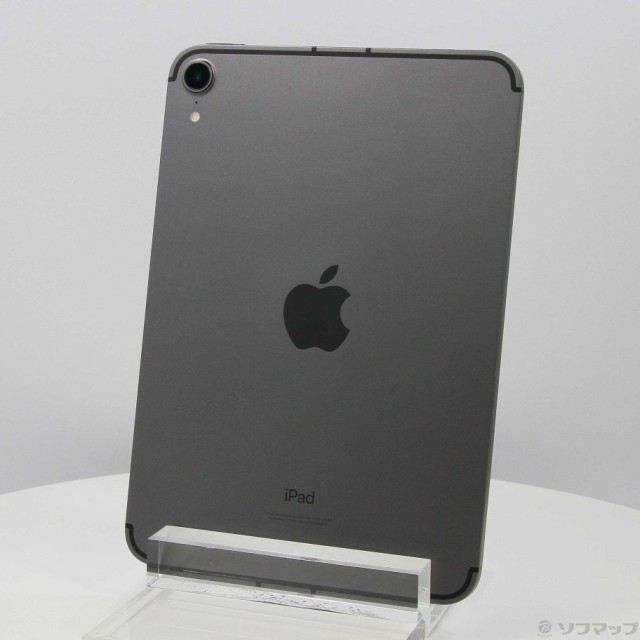 (中古)Apple iPad mini 第6世代 64GB スペースグレイ MK893J/A docomoロック解除SIMフリー(377-ud)