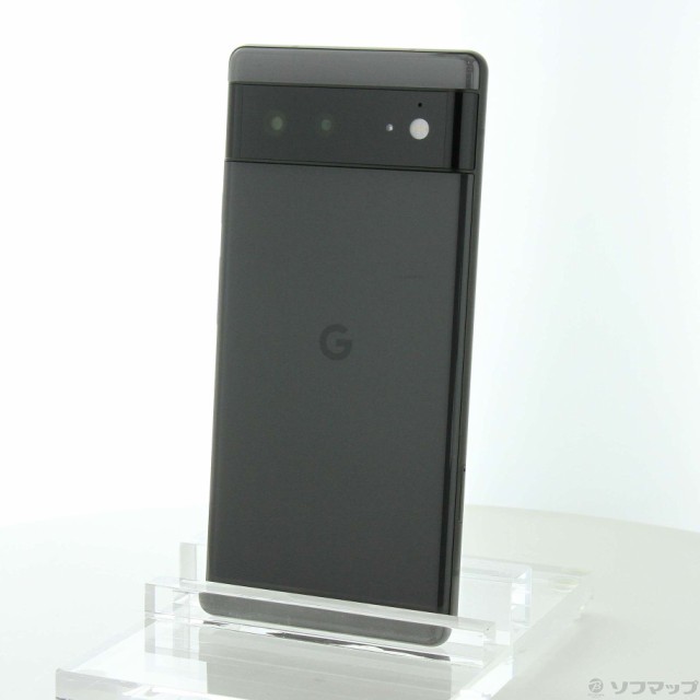 (中古)GOOGLE Google Pixel 6 128GB ストーミーブラック GR1YH SIMフリー(258-ud)