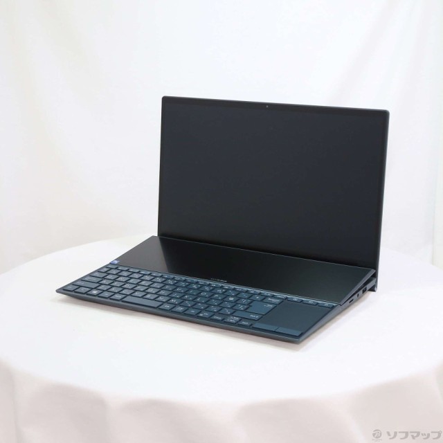 (中古)ASUS (展示品) ZenBook Duo 14 UX482EG UX482EG-KA143TS セレスティアルブルー (Windows 10)(344-ud)