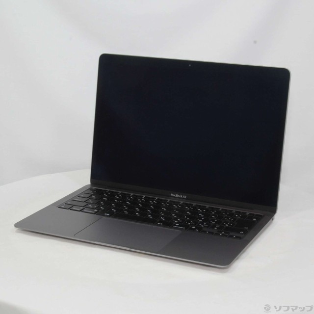 (中古)MacBook Air 13.3-inch Late 2020 MGN63J/A M1 8コアCPU_7コアGPU 8GB SSD256GB スペースグレイ (12.4 Monterey)(305-ud)