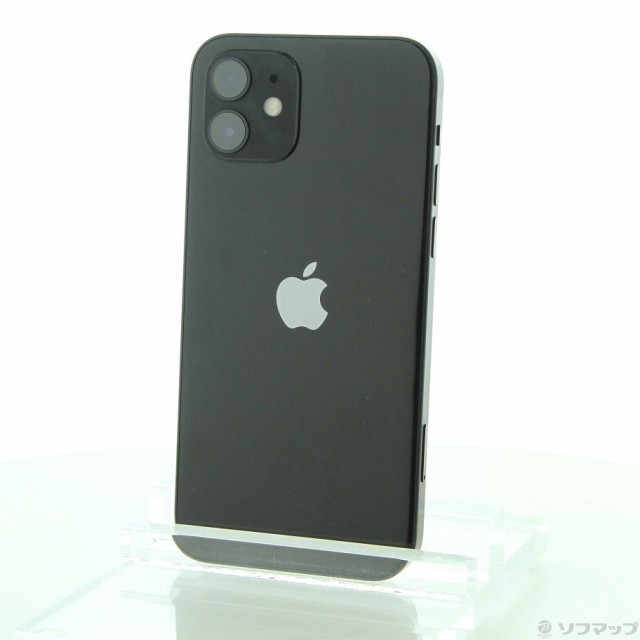 (中古)Apple iPhone12 64GB ブラック MGHN3J/A SIMフリー (ネットワーク利用制限▲)(297-ud)