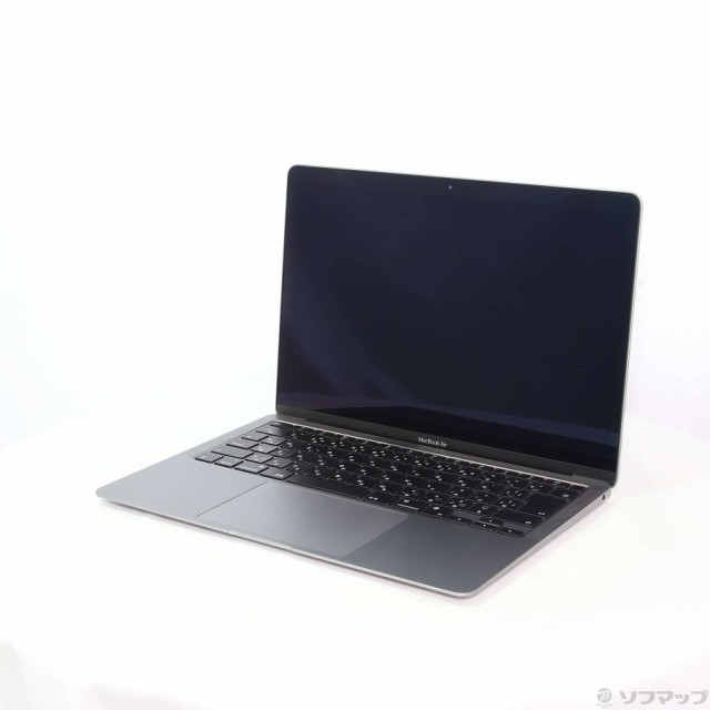 (中古)MacBook Air 13.3-inch Late 2020 MGN63J/A M1 8コアCPU_7コアGPU 8GB SSD256GB スペースグレイ (12.4 Monterey)(384-ud)