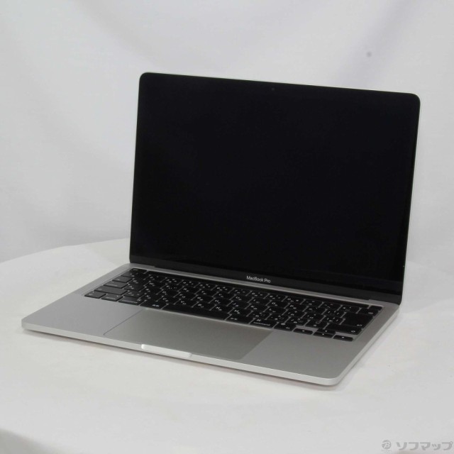 (中古)Apple MacBook Pro 13.3-inch Late 2020 MYDA2J/A Apple M1 8コアCPU_8コアGPU 8GB SSD256GB シルバー (12.4 Monterey)(348-ud)