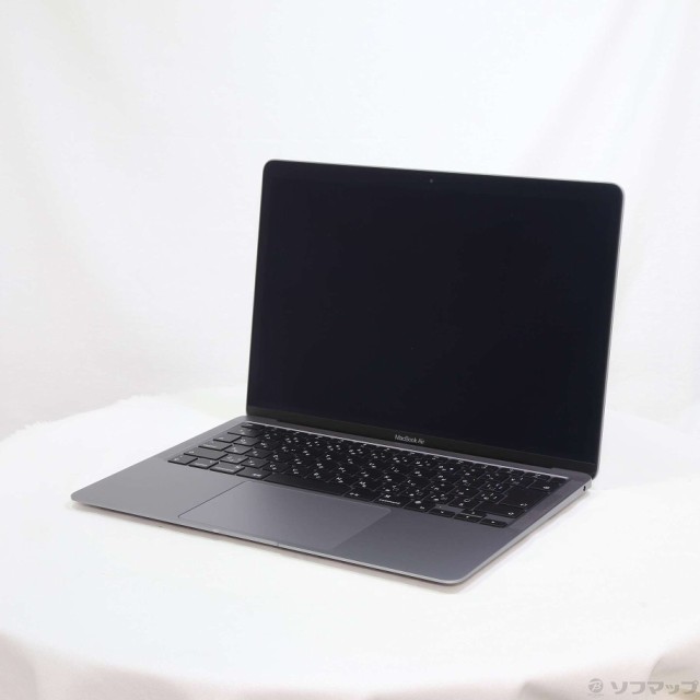 (中古)MacBook Air 13.3-inch Late 2020 MGN63J/A M1 8コアCPU_7コアGPU 8GB SSD256GB スペースグレイ (12.4 Monterey)(198-ud)