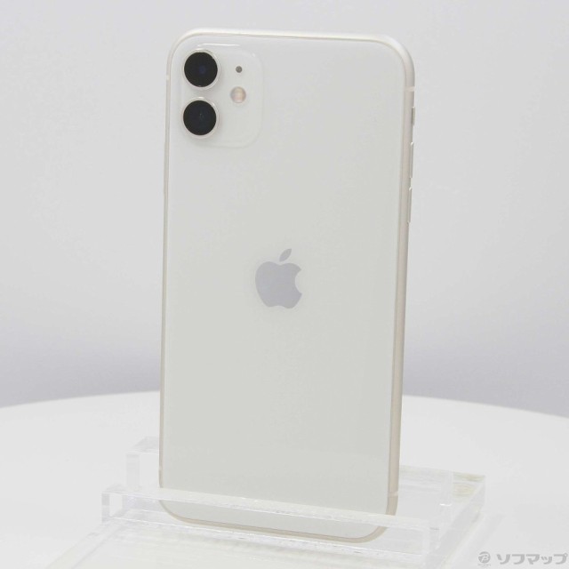 (中古)Apple iPhone11 64GB ホワイト MHDC3J/A SIMフリー(349-ud)