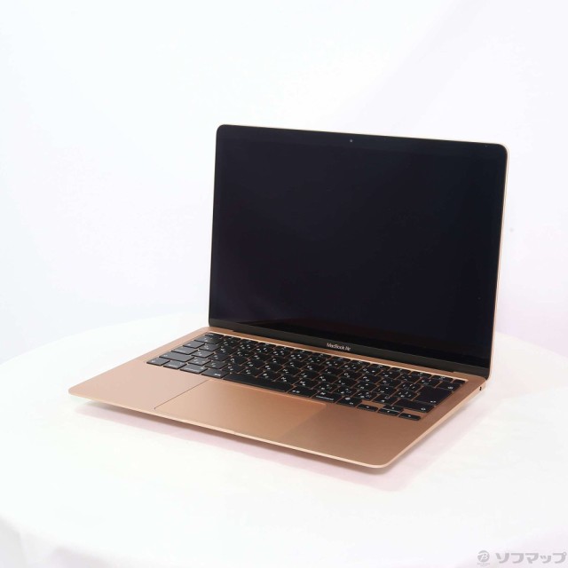 (中古)Apple MacBook Air 13.3-inch Late 2020 MGND3J/A Apple M1 8コアCPU_7コアGPU 8GB SSD256GB ゴールド (12.4 Monterey)(198-ud)