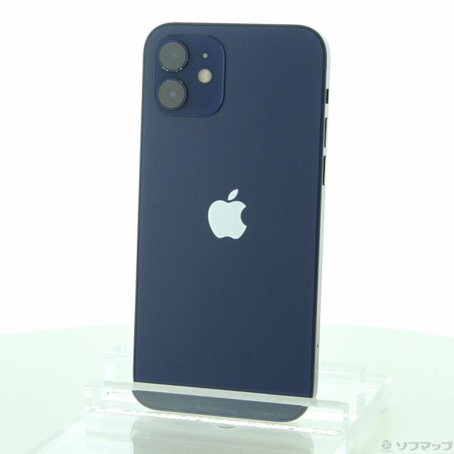 (中古)Apple iPhone12 64GB ブルー MGHR3J/A SIMフリー(348-ud)