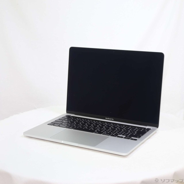 (中古)Apple MacBook Pro 13.3-inch Late 2020 MYDA2J/A Apple M1 8コアCPU_8コアGPU 8GB SSD256GB シルバー (12.4 Monterey)(305-ud)